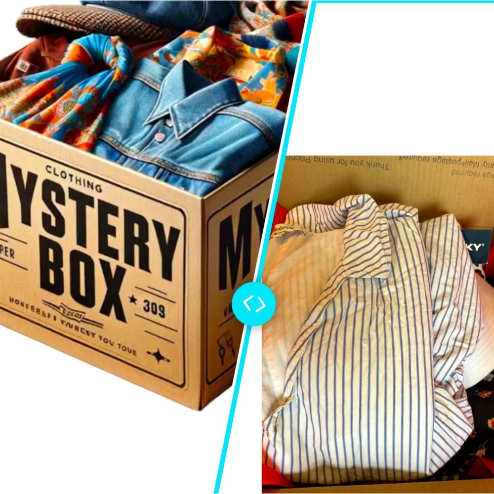 MYSTERY BOX WOMENS SIZE L CLOTHING 9 Pc BUNDLE FOR RESALE Or SELF MB23 5 Lb Box